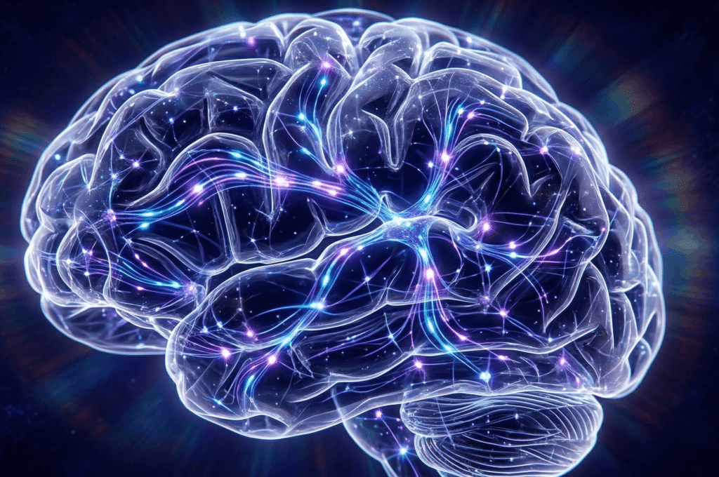 neural pathways showing how your brain builds your identity through repetition